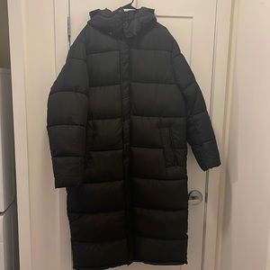 XL Black Asos Full Length Winter Jacket